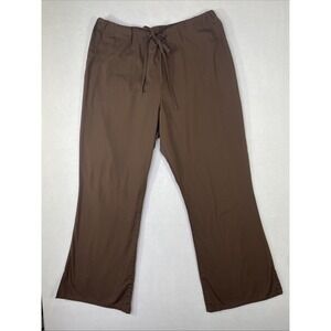 Cherokee Workwear Drawstring Chocolate Scrubs Pants Large Free Shipping